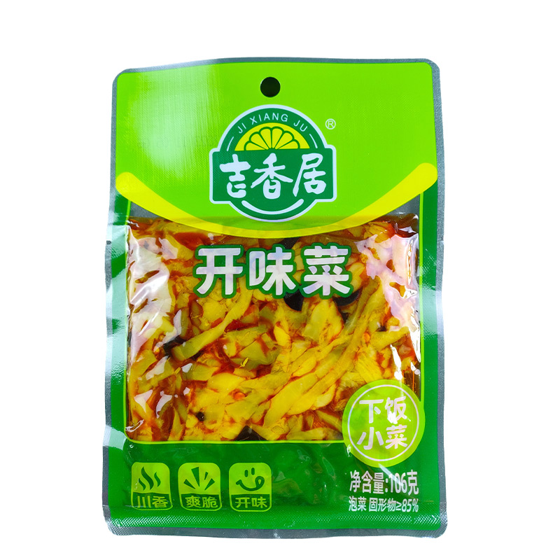 吉香居袋装榨菜下饭菜酱腌菜106g木耳榨菜爽脆口豇豆酸豆角下饭菜-图2