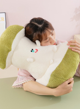 搞怪苹果核毛绒公仔抱枕沙发飘窗玩偶靠枕家居座椅摆件送女生礼物
