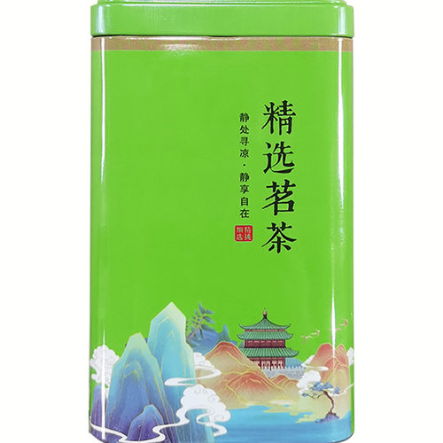 龙井茶叶罐铁罐空罐半斤装空盒二两铁观音碧螺春绿茶叶密封罐定制 - 图3