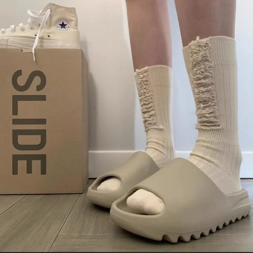 椰子拖鞋女夏季外穿厚底eva防滑防臭大码海边沙滩情侣yeezy拖鞋男 - 图0