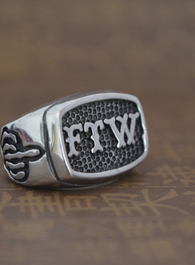 男士钛钢学生戒指