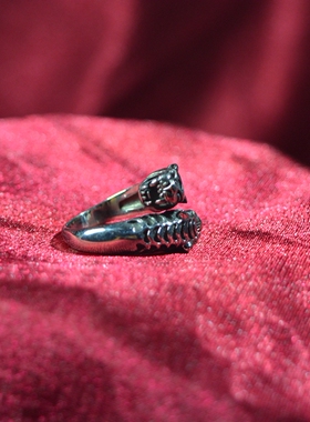 保平安十二生肖双头耐磨钛钢戒指