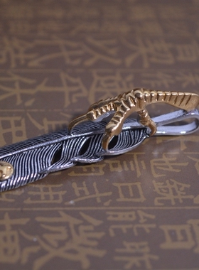 饰品鹰爪礼物复古时尚风羽毛吊坠