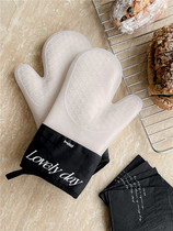 Easygood Thermal Insulation Anti-Burn Gloves Silicone Kitchen Pan Steam Oven Special Thickened High Temperature Oven Baking