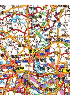 2025新款  墙贴 超大巨幅 交通行政区划图 装饰画海报