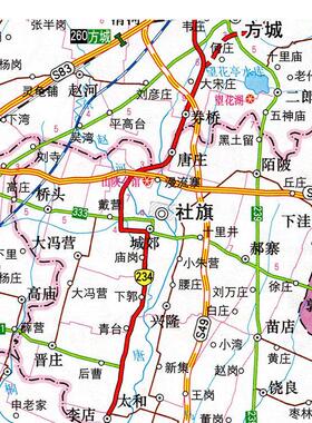 2025新款 南阳市地图墙贴 超大巨幅 交通行政区划图 装饰画海报
