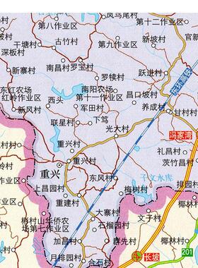 2025新款 文昌市地图墙贴 超大巨幅 交通行政区划图 装饰画海报