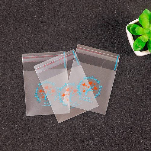 许愿骨半透明磨砂自粘袋香皂袋小香皂包装袋旅游手工肥皂袋100个 - 图1