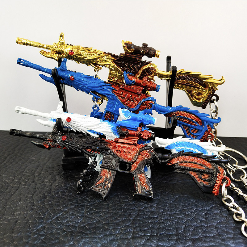 和平精英皮肤五爪金龙m416和平皮肤钥匙扣挂件仿真金属精英吃鸡枪模型男生礼物