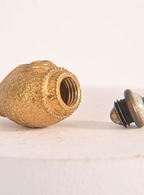 纯铜海螺嘎乌盒吊坠挂件可打开盒子饰品放东西