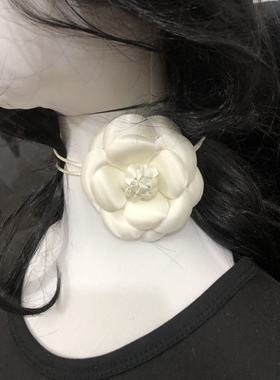 全8cm高端定型DIY真丝山茶花