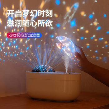 Simulated flame humidifier ເຄື່ອງຫອມລະເຫີຍ volcanic spray projection mute colorful decompression remote control home office bedroom