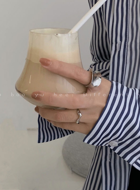 个性设计戒指高级感套装时尚小众in冷淡风开口简约食指戒指环女潮