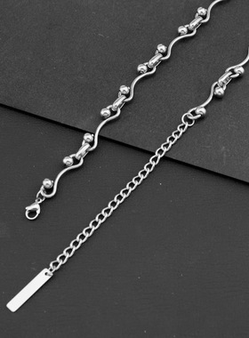 蛇年如意珠珠拼接项链女锁骨链复古轻奢气质高颜值百搭简约饰品