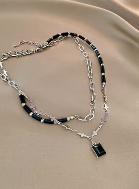 合金其他女钛钢黑色甜酷双层