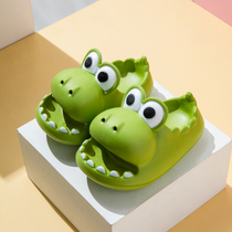 Child Slippers Summer Boy Cartoon Dinosaur Home With Non-slip Indoor Girl Child Wearing Parenting Cool Slippers