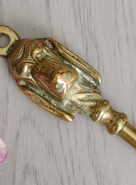 英国手工制作黄铜壁炉工具