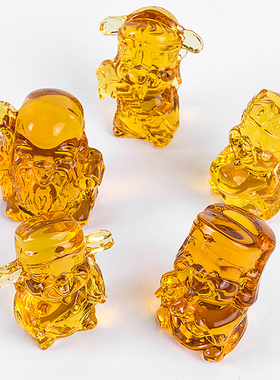 装饰品玄关风水琉璃摆件五福临门