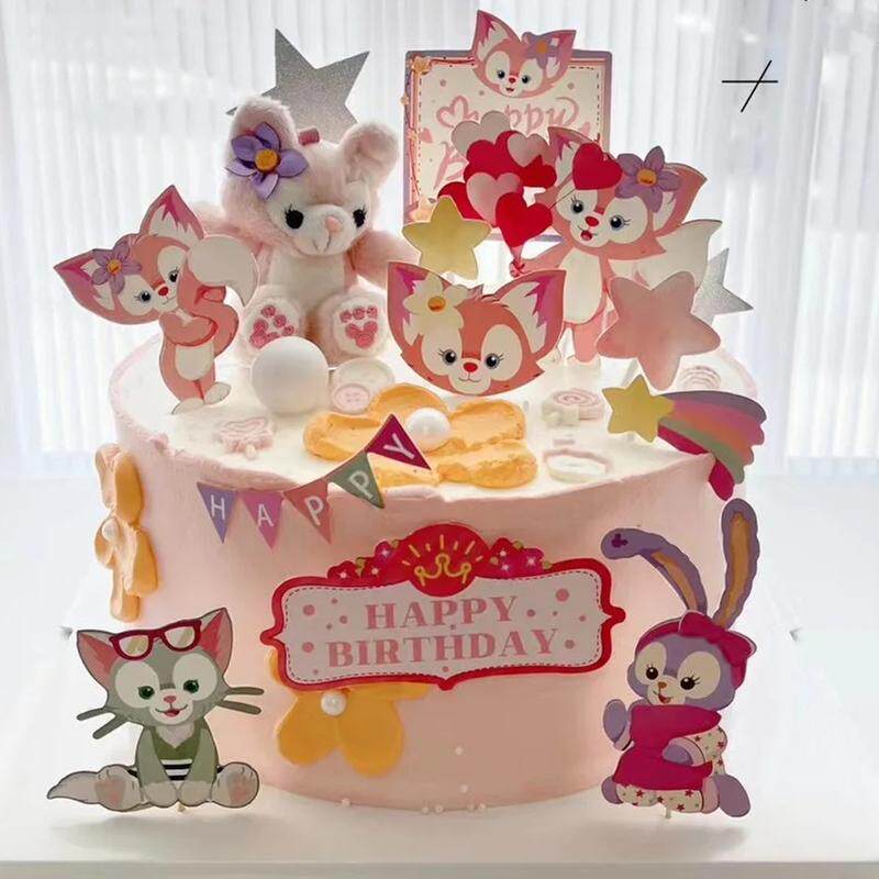 川沙妲己琳娜贝儿狐狸星黛露公主女孩生日蛋糕装饰摆件甜品台插牌,淘宝优惠券,粉丝福利购,淘宝优惠卷