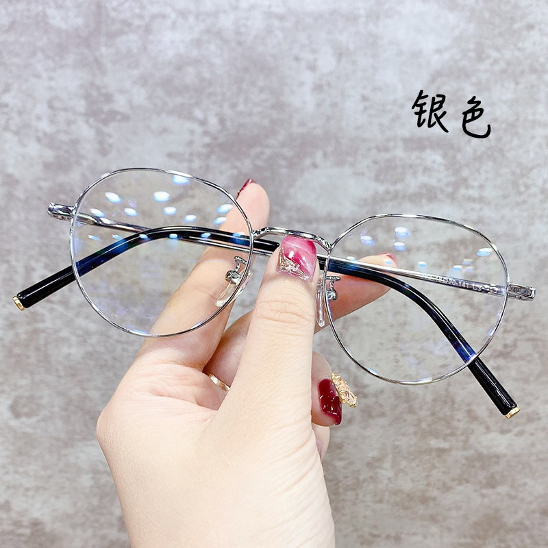 jucare眼镜旗舰店超轻眼镜框女高度近视可配有度数显脸小素颜网红圆眼睛架男韩版潮2