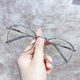Anti-blue light and anti-radiation large frame slimming myopia glasses