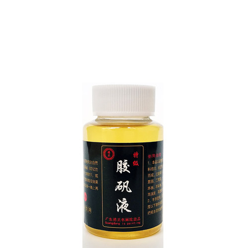 德正特级国画胶矾水颜料透胶液明胶液熟宣工笔岩彩画宣纸漏矾用 - 图1
