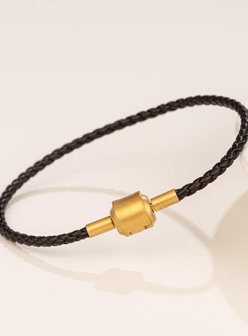 男女皮绳手链可穿3.5mm以上孔珠