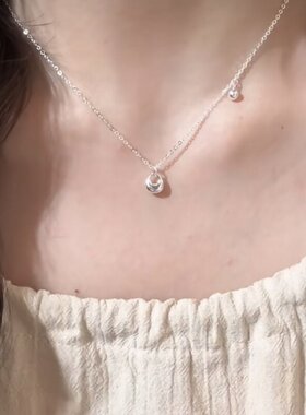 纯银称心如意银坨项炼女