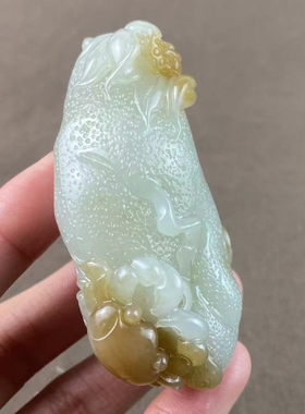 新疆和田玉八方来财手把件