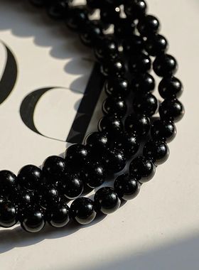 黑碧玺手串手链男女款简约本命年