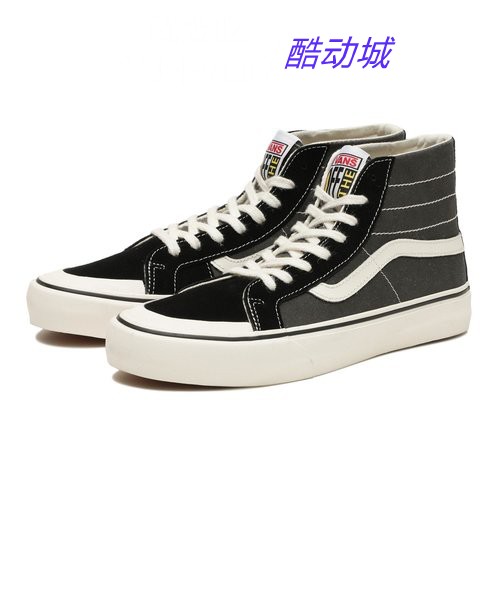 VANS范斯Sk8-Hi 138 Decon SF海军蓝侧边棋盘格休闲鞋VN0A4BX2B6V-图1