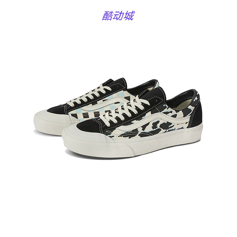 VANS范斯低帮奶牛纹黑白STYLE 36 SF半月头低帮休闲鞋VN0A3ZCJC80