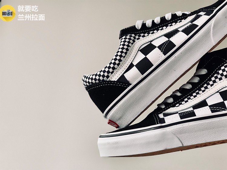 VANS/范斯男鞋女鞋混合不规则棋盘格OLD SKOOL帆布鞋VN0A38G1Q9B - 图2