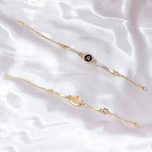 Универсальное свежее брендовое ювелирное украшение, браслет с одной бусиной, простой и элегантный дизайн, в корейском стиле, подарок на день рождения, популярно в интернете