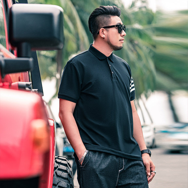 gxxh潮牌男装加肥加大码短袖polo衫 gxxhPolo衫