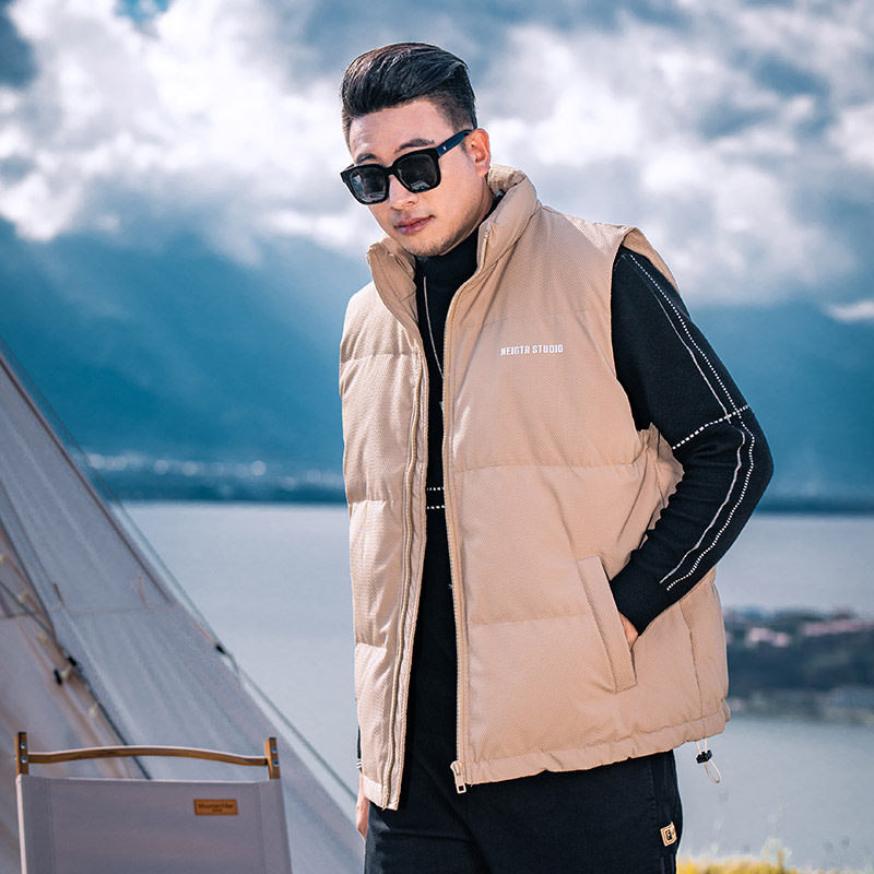 GxxH大码男装2025冬季新款羽绒棉马甲男士加厚保暖坎肩背心外套,淘宝优惠券,粉丝福利购,淘宝优惠卷