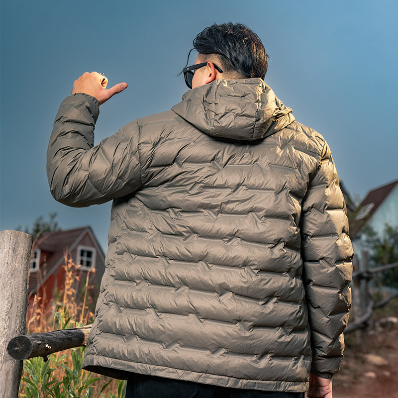 GxxH大码男装连帽宽松羽绒服胖子加厚保暖2025新款轻薄羽绒服外套 - 图2