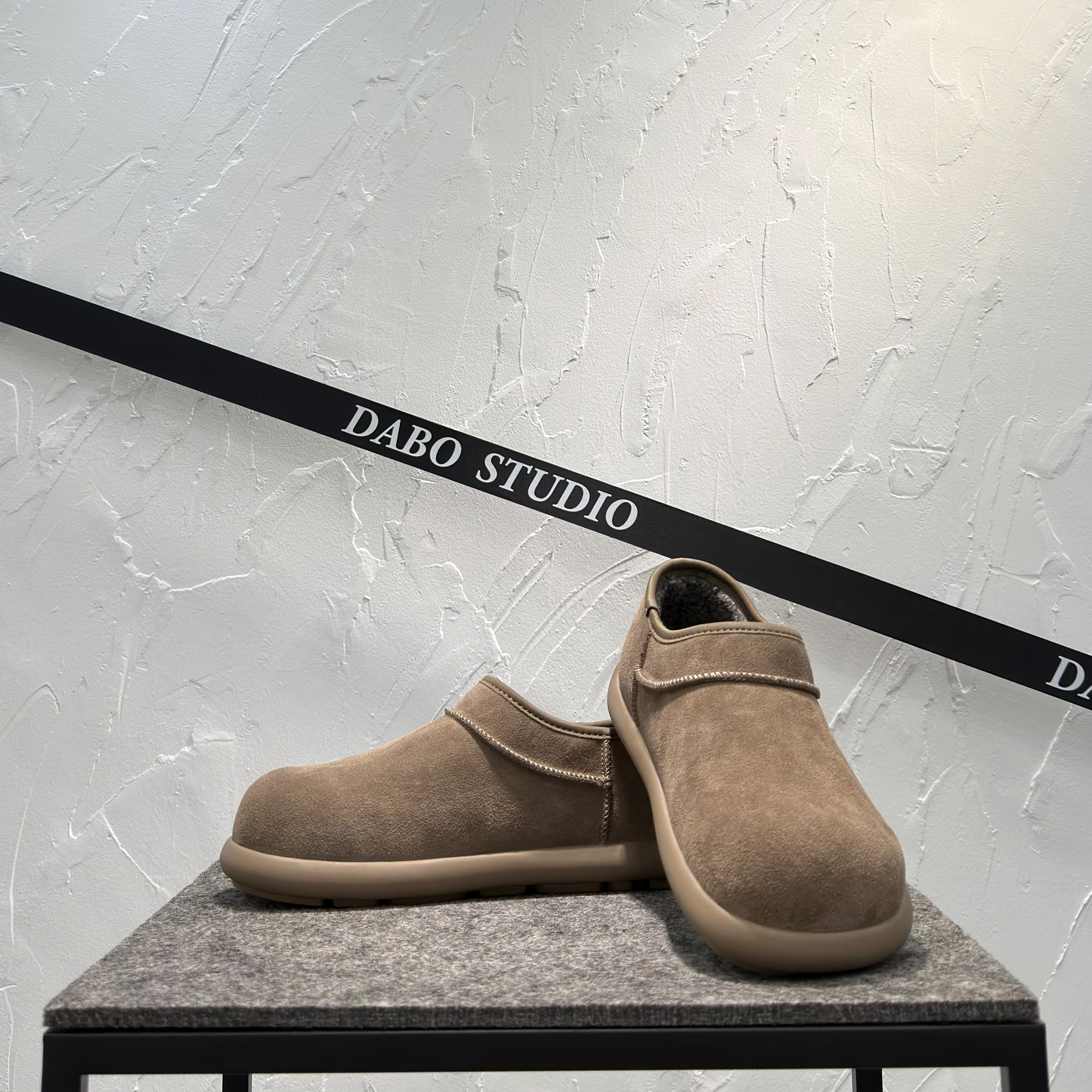 男款勃肯鞋真皮一脚蹬懒人鞋百搭潮软底大头鞋加绒保暖低帮休闲鞋,淘宝优惠券,粉丝福利购,淘宝优惠卷