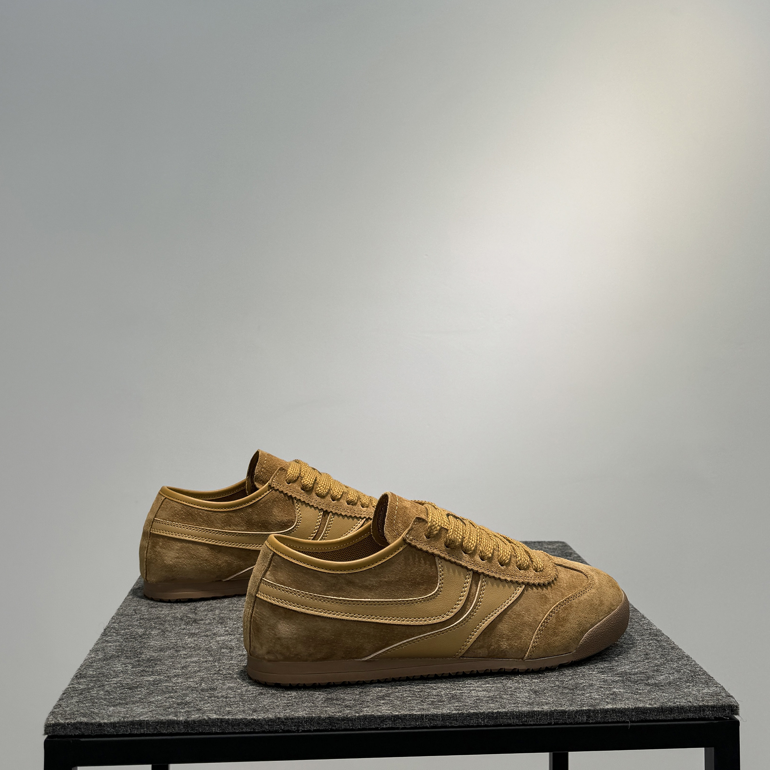 真皮德训鞋男鞋2024新款软底阿甘鞋潮流百搭系带低帮鞋运动休闲鞋,淘宝优惠券,粉丝福利购,淘宝优惠卷