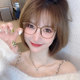 Ultra-light tr90 myopia glasses Korean version trendy can be equipped with artifacts