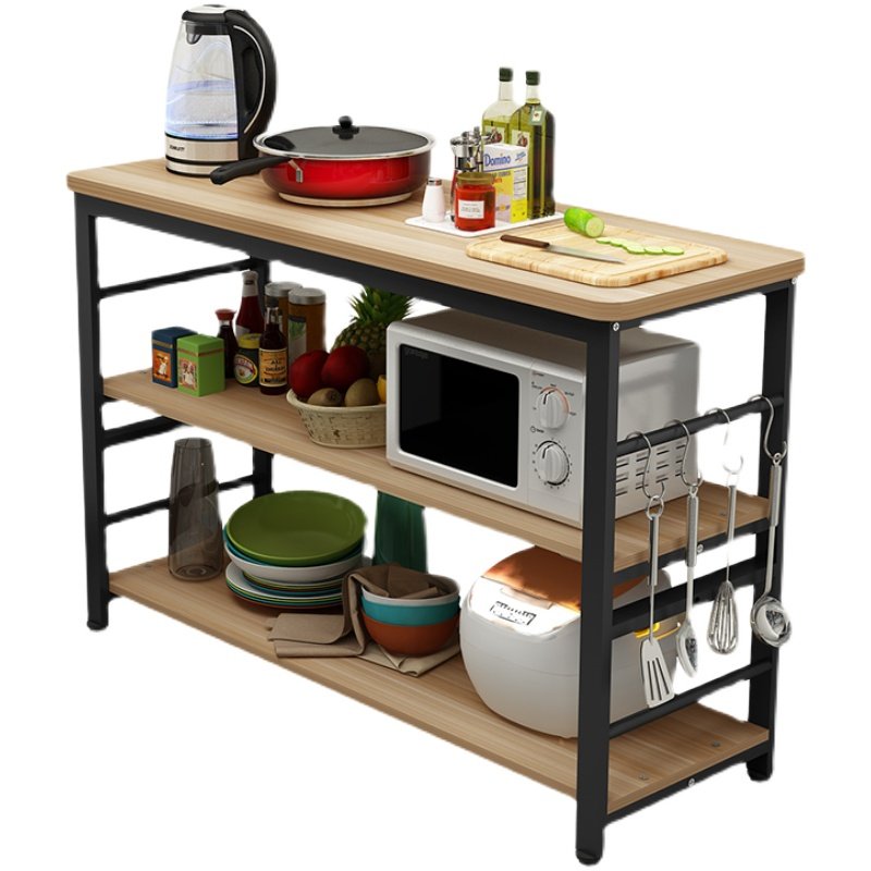 简易小长桌长方形厨房靠墙桌子多功能切菜桌双层长条桌多层置物桌,淘宝优惠券,粉丝福利购,淘宝优惠卷