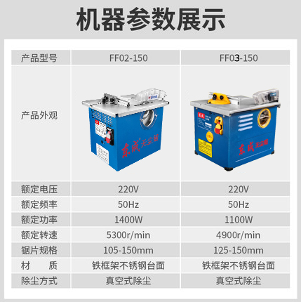 东成无尘锯小型木工台锯裁板机切割机多功能木板家用电锯电动工具 - 图0