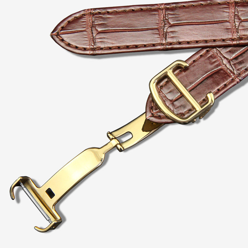 十瑞鳄鱼皮表带男卡地亚tand表带 十瑞配件