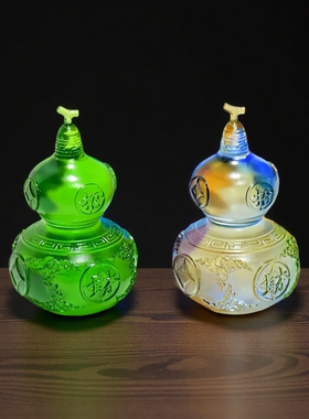 招财琉璃葫芦摆件创意家居装饰品