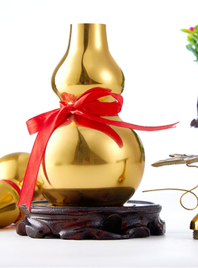 纯铜葫芦客厅装饰办公室车载摆件