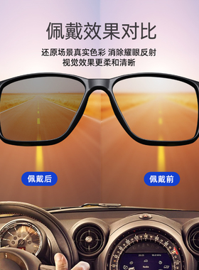 墨镜偏光变色司机镜开车