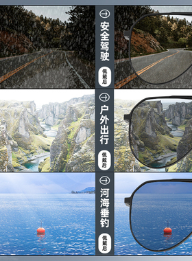 库克鲨鱼偏光高级感冬太阳镜男