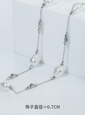 紫宝合金人造珍珠女士日韩风项链