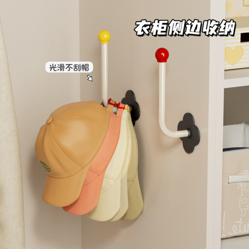 帽子收纳神器免打孔卧室门后鸭舌棒球帽整理架宿舍衣柜侧专用帽架 - 图2