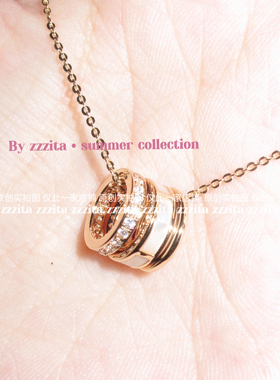 ZZZITA Relax Vibe·松弛千金～美式白开水辣妹百搭闪钻圈圈项链